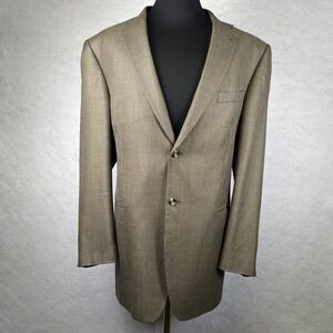 Pronto Moda Italia‎ Lana Lux Silk Wool Cashmere Jacket Blazer Size 48L